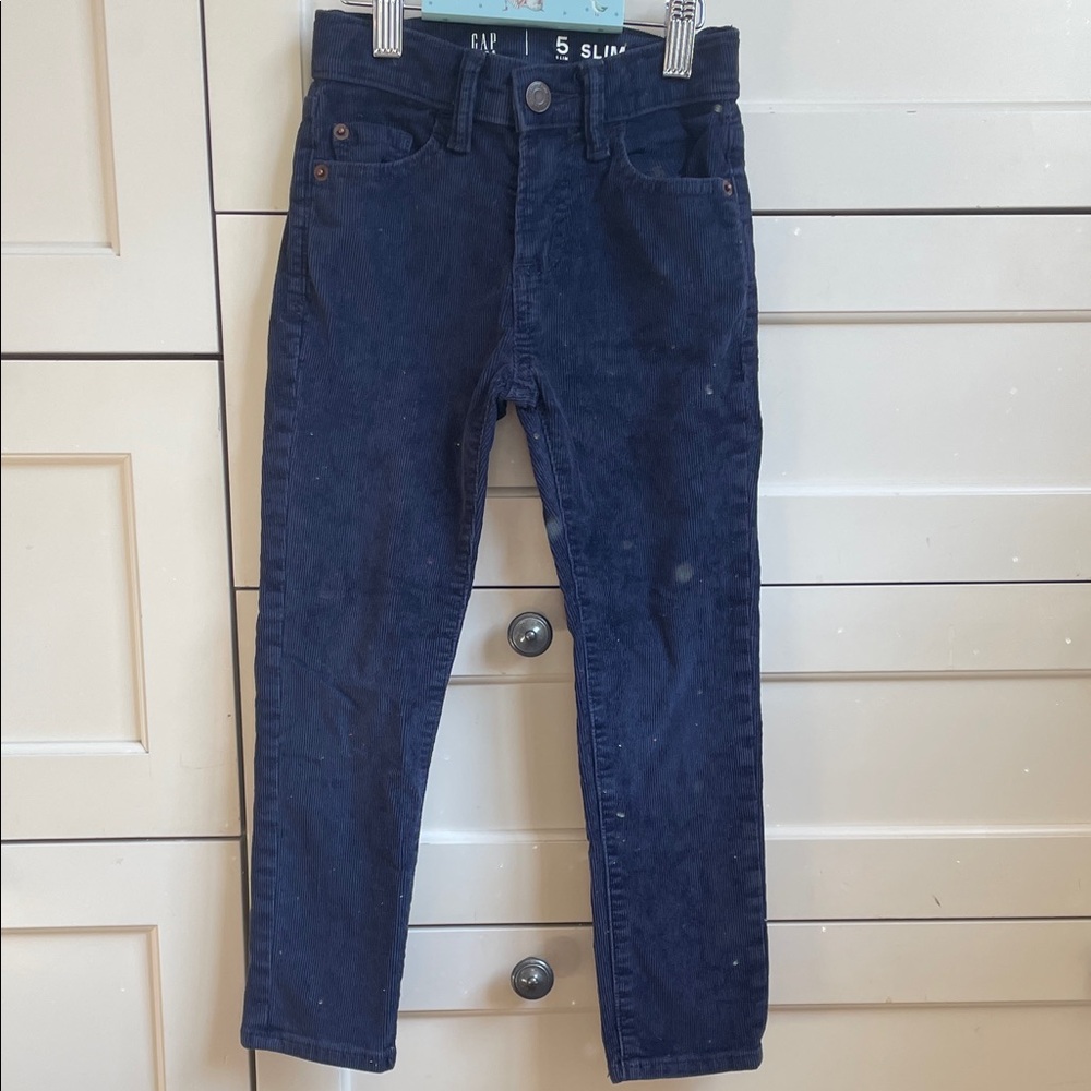 GAP Kid’s Slim Corduroy Pants - Deep Navy